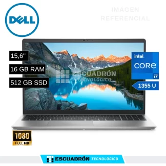 LAPTOP DELL 15 DC15250 / INTEL CORE I7 1355U / 16 GB DDR4 / 512 GB SSD / 15.6'' FHD