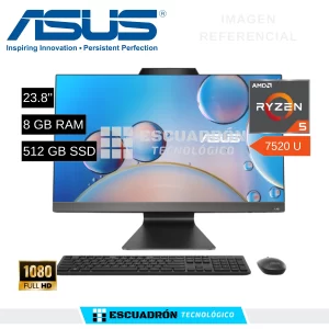 ALL IN ONE ASUS M3402WFA / AMD RYZEN 5 7520U / 8GB DDR4 / 512 GB SSD / 23.8'' FHD