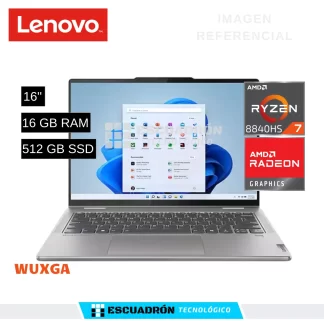 LAPTOP LENOVO YOGA 7 / AMD RYZEN 7 8840HS / 16 GB DDR4 / 512 GB SSD / 16″ WUXGA