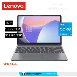 LAPTOP LENOVO IDEAPAD SLIM 3 / INTEL CORE I5 13420H / 16 GB DDR4 / 512 GB SSD / 15.6″ WUXGA